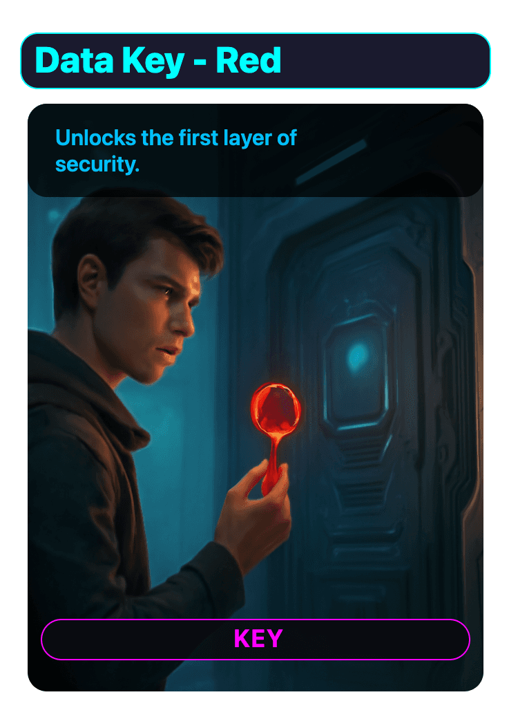 Strategy game card — Data Key